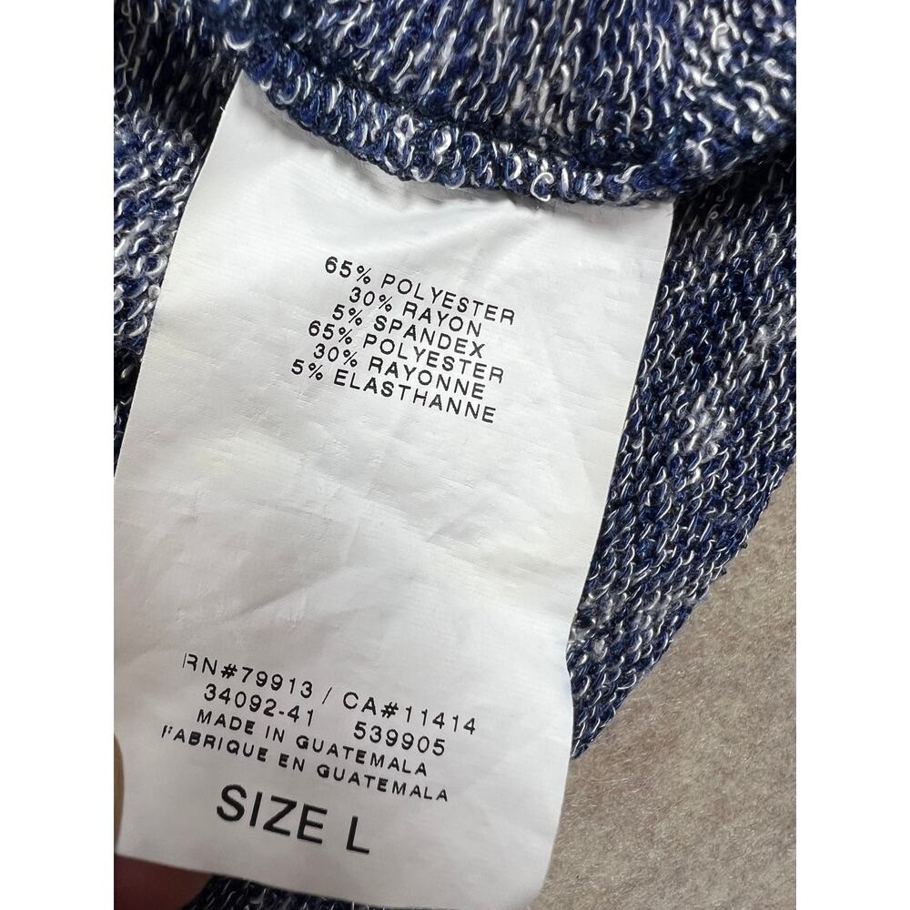 Oh Baby by Motherhood Maternity Space Dye Blue Lightweight Sweater Tie Waist L - Picture 7 of 7